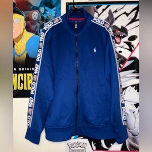 Ralph Lauren Men's Blue Zip-Up Sweater